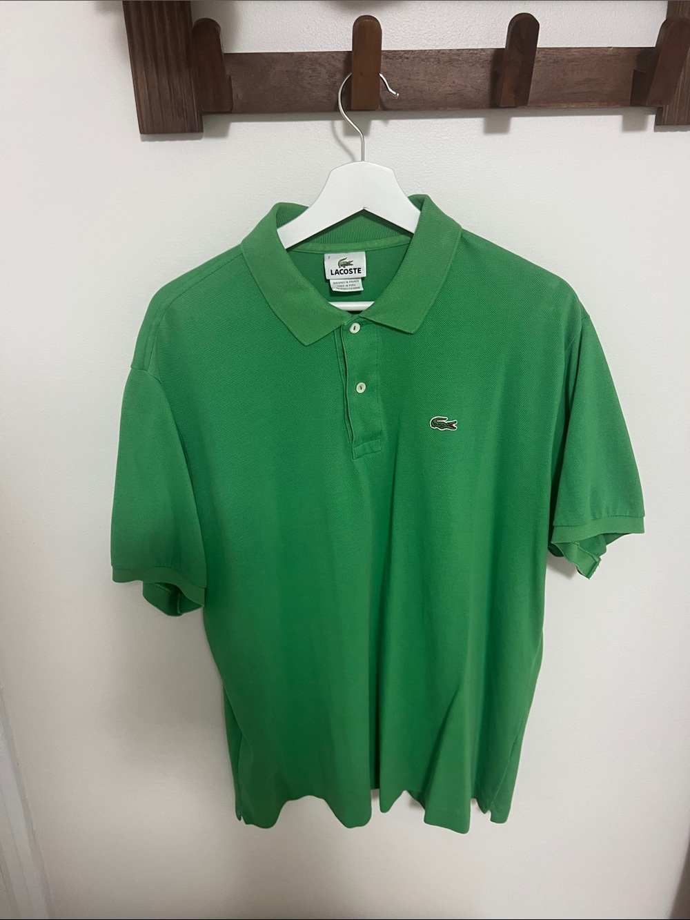 Lacoste Men's Bright Green Short-Sleeve Pique Polo